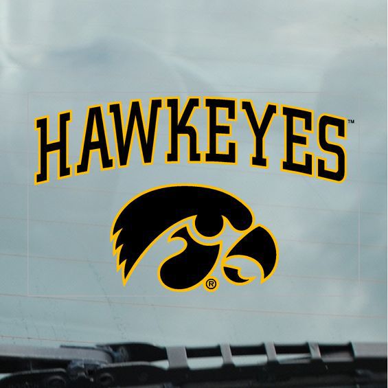 University of Iowa Hawkeyes Cling Decal