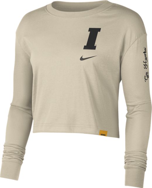 University of Iowa Hawkeyes Women's JV Long Sleeve Crop Tee